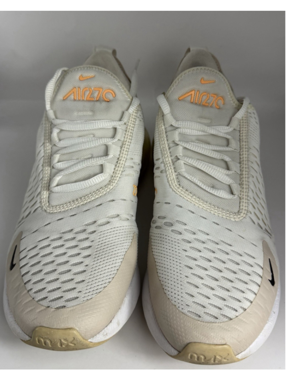 Nike Air Max 270 Women's Size 8 Running Shoes White Desert Sand